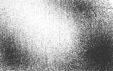 Distressed black texture. Dark grainy texture, Vector abstract halftone texture, Halftone Noise Stipple pointillism noise, Dirty grain. Dotted halftone, transparent background.