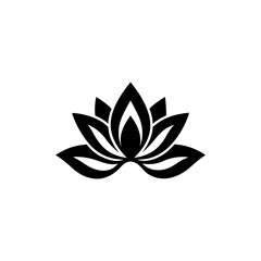lotus flower abstract logo  water lily vector icon