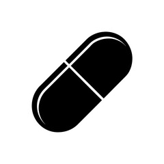 pill capsule icon vector  
