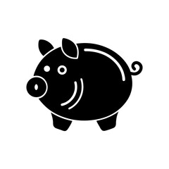 piggy bank icon vector  