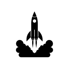 Obraz premium rocket launch vector icon 