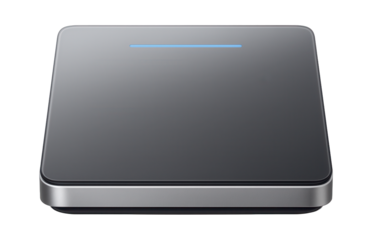 Wireless touchpad with a glass surface and multi-finger gesture support for desktop navigation