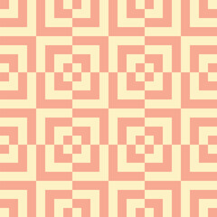 Pattern created from peach and cream squares