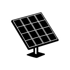 solar panel icon vector  