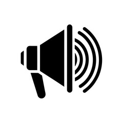 speaker sound waves icon vector  