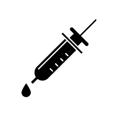 syringe injection icon vector  
