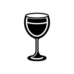 wine glass vector icon  