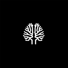 A minimal human brain logo symbolizing a neural network, representing the intricate atlas of memory and cognitive function.