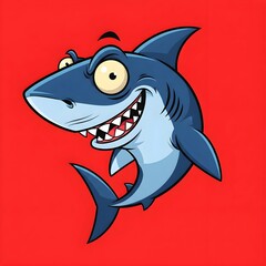 Cartoon Happy Shark