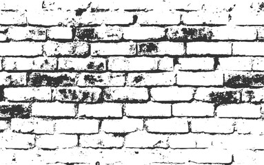 Grunge White Brick Wall Texture Background for Design Projects