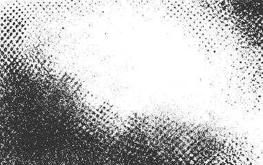 Grunge Halftone line Texture in Black and White for Graphic Design transparent background. 