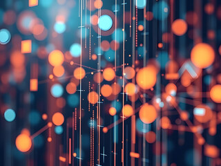 abstract technology big data background concept made from AI