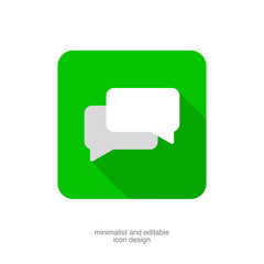 Fototapeta premium Vector Chat Bubble Icon on transparent background