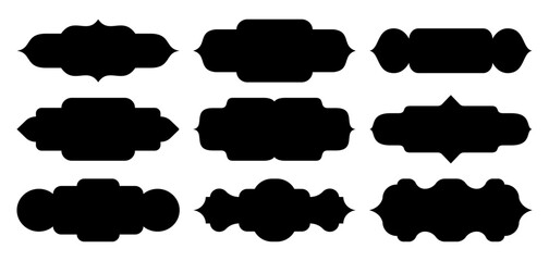 Vintage ramadan islamic shapes rectangular