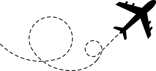 Airplane Dotted Line 