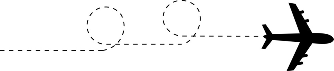 Airplane Dotted Line 