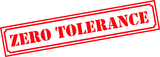 Grunge stamp zero tolerance