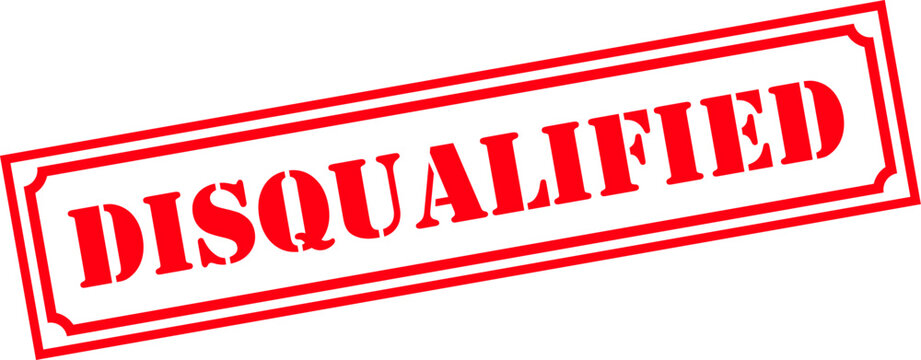 Grunge stamp disqualified