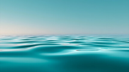 Naklejka premium smooth gradient water surface, sky blue