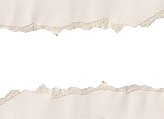 Torn Paper fream Borders PNG - Ripped Horizontal Strips, White ripped paper torn edges strips isolated on png background,  Torn beige paper craft frame