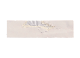 Ripped Paper Strip with Hole on png Background - Isolated Distressed Beige Cardboard Element for Damage Effect and Design Overlay