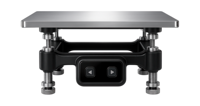 Vibrating table with adjustable amplitude for laboratory material testing.