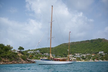 sailing boat in the harbor