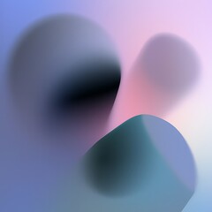 Softly Blended Abstract Shapes In Gradient Hues background