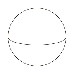 球体の図形のベクターイラスト