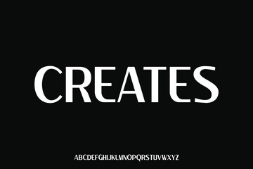 MobileDisplay alphabet font vector design suitable for headline, poster, logo, magazine and many more