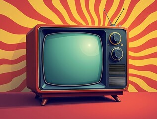 retro_tv_set_with_abstract_70s_wave_pattern_background