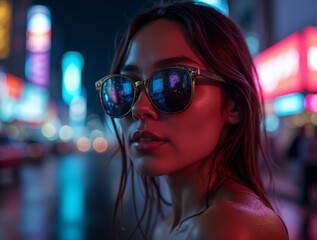 wet_sunglasses_reflecting_neon_city_lights_at_night