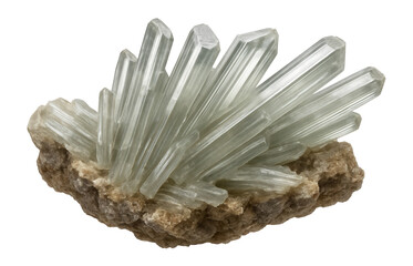 Diaspore showing elongated prismatic crystals with vitreous luster