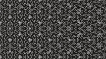 Seamless luxury black seamless vector with structured geometry in black line art style, suitable for packaging, apps, and decorative prints