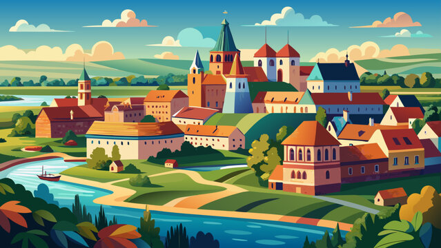 very Beautiful panorama Koszalin