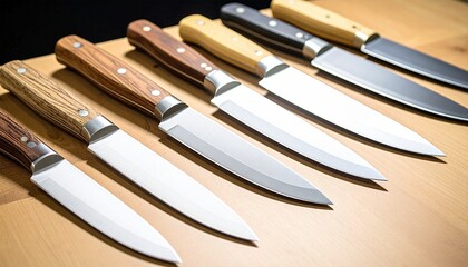 包丁が並んでいる写真