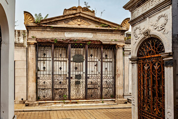 The Cemetery La Recoleta in Buenos Aires in Argentina
