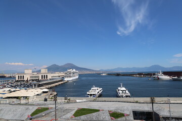 landscape, cielo napoli castel dell'ovo, gabbiani castello aragonese ischia, maschio angioino...