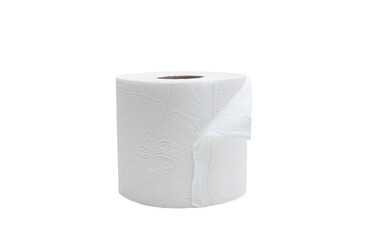 Isolated toilet paper roll on white background. Version 11.