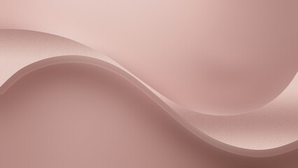 Photo of elegant rose gold abstract background with flowing waves and subtle texture