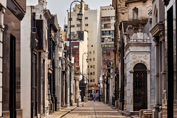 The Cemetery La Recoleta in Buenos Aires in Argentina