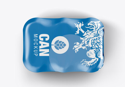 Six-Pack Cans Mockup