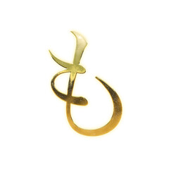 Shining golden Japanese Hiragana 