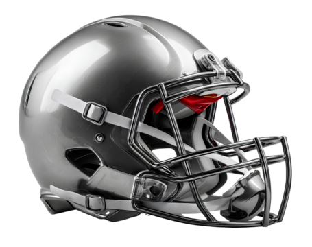 American football helmet isolated on transparent background
