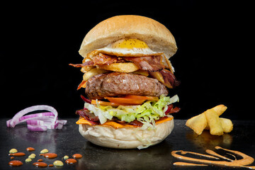 panini hamburger, ripieno, polpette, melanzane, pomodoro, insalata uova, zucchine, prosciutto,...