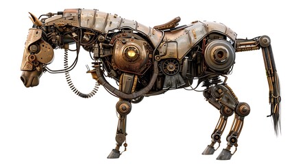 old metal robot
