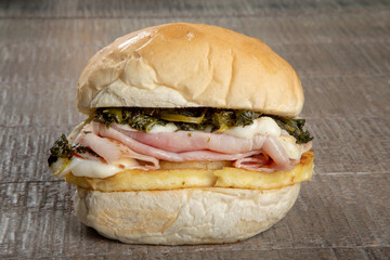 panini hamburger, ripieno, polpette, melanzane, pomodoro, insalata uova, zucchine, prosciutto,...