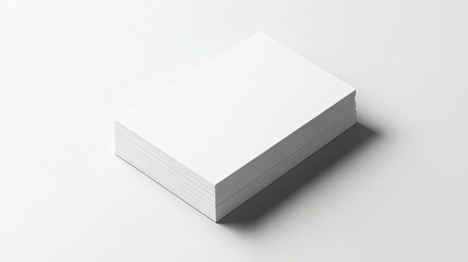 Fototapeta premium Minimalist stack of blank business cards.