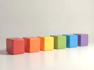 Obraz premium カラフルなキューブ