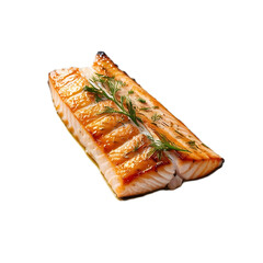 Smoked Salmon Served on a White Plate for Gourmet Food Presentation

